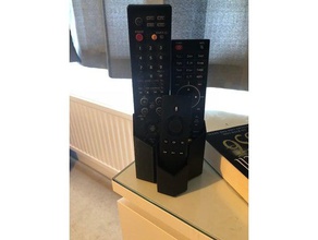 tv remote control holder 3d printing black 3d print model - Mito3D