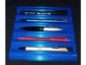 pen reste cinq stylos de l'organisation bureau stylet 3d print model - Mito3D