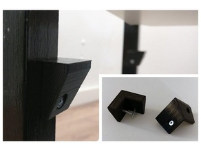 shelf brackets squared table legs parts openscad bracket support shelves 3d print model - Mito3D