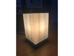 japanese style lamp decor assembly chinese cube e14 lampshade simple waterproof 3d print model - Mito3D