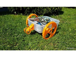 wheelie bar robotic lawn mower liam outdoor & garden diy robot lawnmower 3d print model - Mito3D