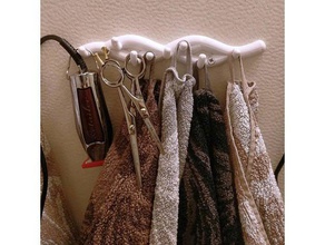 hook branch household hooks kitchen towel holder wall key 3d print model - Mito3D