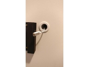 wall grommet - pass cable through mount organization 3d print model - Mito3D