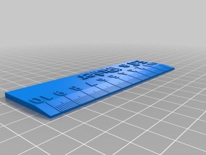 ed iruler righello office su misura 3d print model - Mito3D