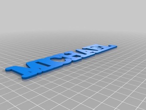 michael nome organizzazione su misura 3d print model - Mito3D