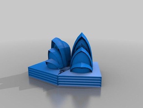 l'opéra de sydney figaro - elise bâtiments et structures 3d print model - Mito3D