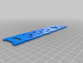 derrick name organization customized 3d print model - Mito3D