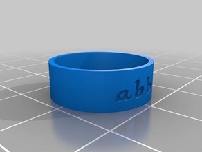 custom ring 3 rings customized 3d print model - Mito3D