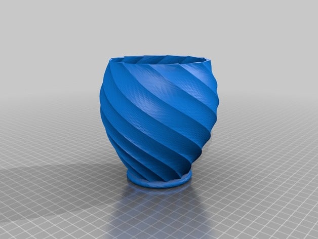 vaso con elica art 3D print model - Mito3D