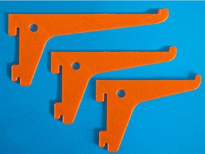 shelf bracket set single track slot organization balda cartela escuadra estanteria soporte 3d print model - Mito3D