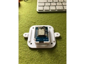 wemos d1 caixa de lembrete eletrônica caso mini 3d print model - Mito3D