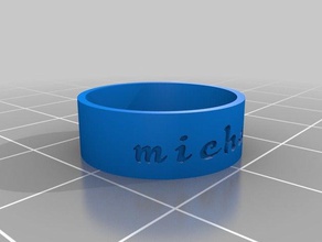 toque personalizado mi anéis 3d print model - Mito3D