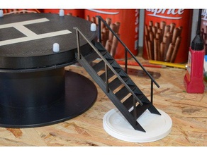 stairs railing g-scale buildings & structures 3d print model - Mito3D