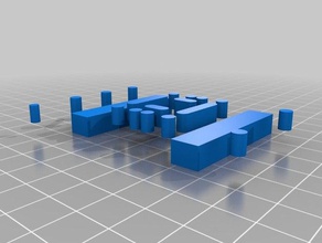 gt x gantry template 3d yazıcı parçaları geeetech alüminyum i3 3d print model - Mito3D