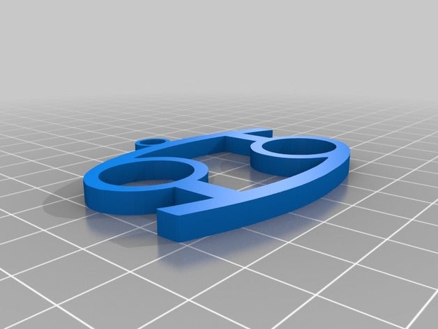 cancer symbol 3d printing 3D print model - Mito3D