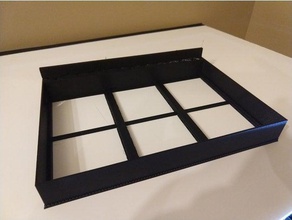 6 panel lithophane box 80mm x 2mm each decor 3d print model - Mito3D