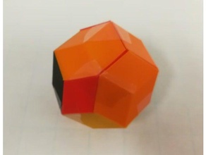 puzzle golden rhombohedra bilinski dodecahedron rhomibc triacontahedron math art 3d print model - Mito3D
