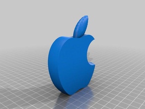 una rodaja de manzana signos y logotipos 3d print model - Mito3D