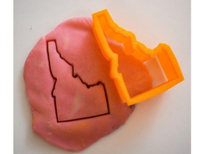 idaho state cookie cutter kitchen & dining 50 states geography playdough united 3d print model - Mito3D