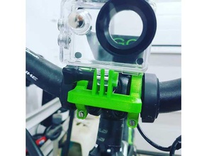 action cam mount haibike allmtnsl 3d printing camera gopro mountainbike 3d print model - Mito3D