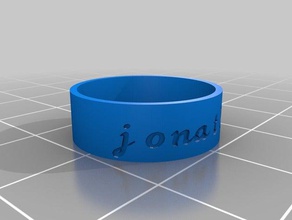 ring jon rings customized 3d print model - Mito3D