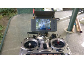 vr006 schermo custodia + batteria 18650 hobby fpv occhiali quadcopter 3d print model - Mito3D