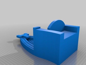 preto parafuso trono A impressão 3d 3d print model - Mito3D