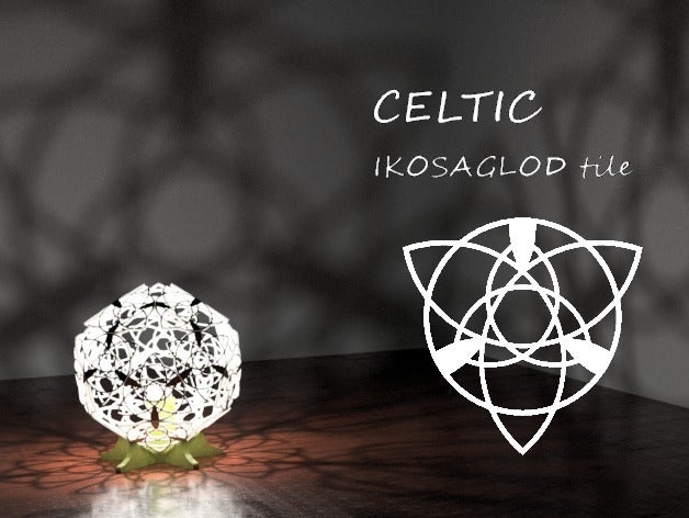 celtic ikosaglod lamba çini ev sanat sanatsal güzel yatak odası başucu bedsides dökme döküm kimya kristal özelleştirilebilir özelleştirmek deco dekorasyon dekoratif masa masaüstü zar zarif fantezi gemetry halojen elde ıkea led ışık ampul yaşayan oturma lowply makeprintable Ortaçağ Orta Çağ modüler olde nokta grubu polihedra polihedron çokgen çokgenler kenar denir projeksiyon oda bilim gölge düşürmektedir parlaklık küresel tablo üçlü simetri karo fayans Üçgen üçgenler triscele Trapani viking 3D print model - Mito3D