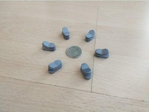 tiny clip magnets organization customized fridge magnet neodymium paperclip peg 3d print model - Mito3D