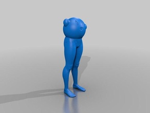 kirby human legs sculptures 3d print model - Mito3D