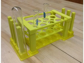 Reagenzglas Halter Wäscheständer Werkzeug-Halterungen & - Boxen bequem trocknen rack testtube 3d print model - Mito3D