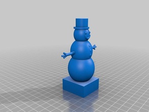 mr snowman sculptures 3d print model - Mito3D