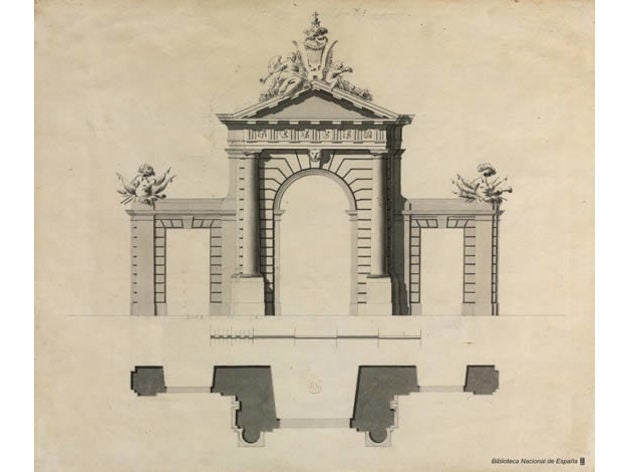 la puerta de san vicente las estructuras edificios arquitectura madrid 3D print model - Mito3D