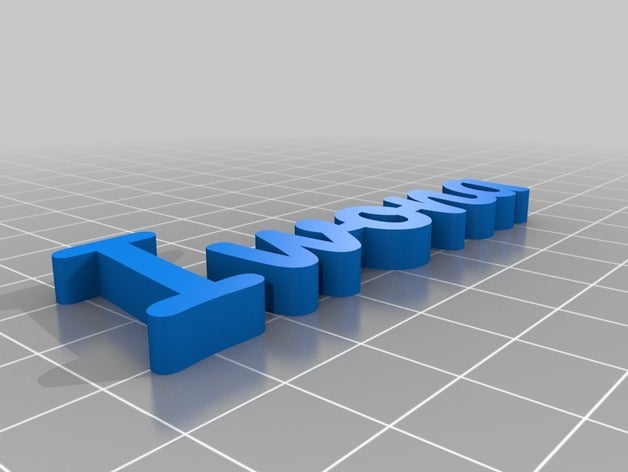 meine angepassten text kundengebundene 3D print model - Mito3D