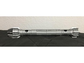 double-sided lightsaber hilt props 2 sided detachable star wars 3d print model - Mito3D
