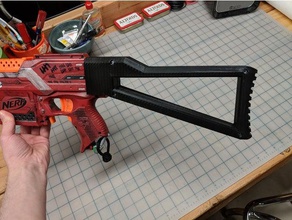 nerf skeleton stock toys & games blaster gun 3d print model - Mito3D