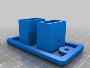 2x2 anderson powerpole placa de pared la electrónica personalizado 3d print model - Mito3D