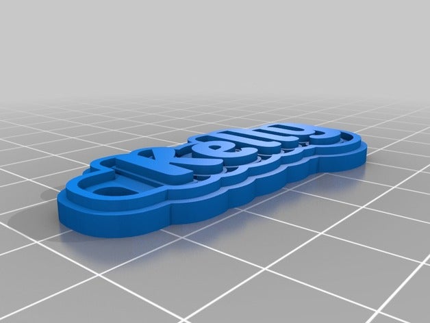 kelly keychains customized 3D print model - Mito3D