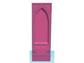 arched shelf props arch archway doll dollhouse home house shelving window 3d print model - Mito3D