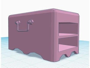 scatola di gioielli prop oggetti scena box contenitore 3d print model - Mito3D