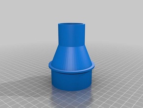 mi personalizados adaptador de la manguera vacío 3 partes personalizado 3d print model - Mito3D