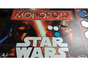 monopoly star wars replacement pawn toy & game accessories gamer coins 3d print model - Mito3D