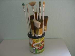 brush holder bob ross brushes art tools paintbrush 3d print model - Mito3D