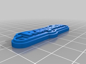 clave de la cadena llaveros 3dcrmfsf personalizado llavero 3d print model - Mito3D