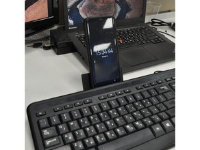 teclado de teléfono la tableta titular el móvil galaxia iphone microsoft soporte para smartphone pie 3d print model - Mito3D
