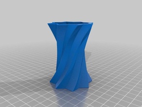 customized vase decor 3d print model - Mito3D