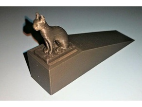 door wedge cat 3d printing 3d print model - Mito3D