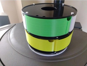 filamento de rolo caixa suporte 3d print model - Mito3D