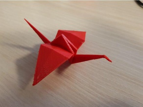 origami - Kranich Tiere Kran 3d print model - Mito3D