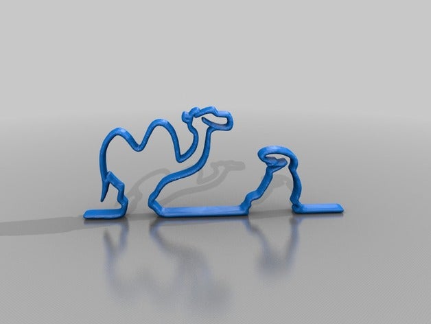 linea camel 2d art 3D print model - Mito3D